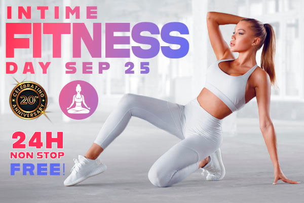 Sexta-feira, 25 de setembro – Evento Especial de 24 Horas – Intime Fitness Day