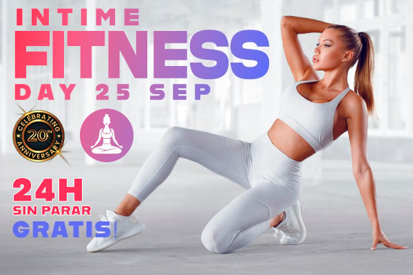 Viernes 25 de septiembre – Evento especial de 24 horas – Intime Fitness Day